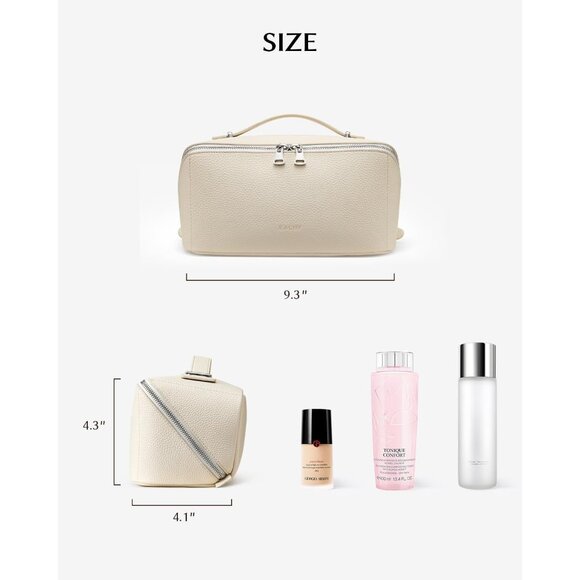 Women KB-White Large Capacity Cosmetic Travel Makeup Waterproof Portable Bag - Picture 5 of 6